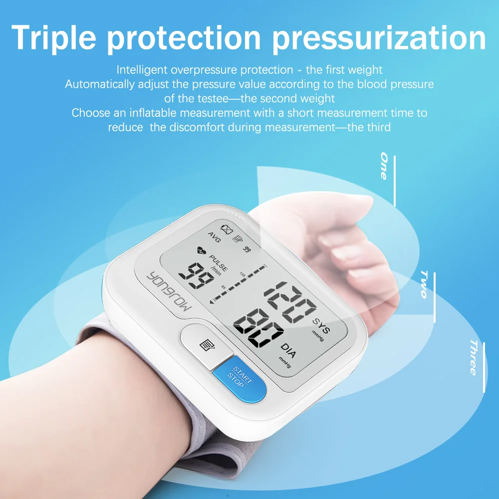 Automatic Digital Wrist Blood Pressure Monitor