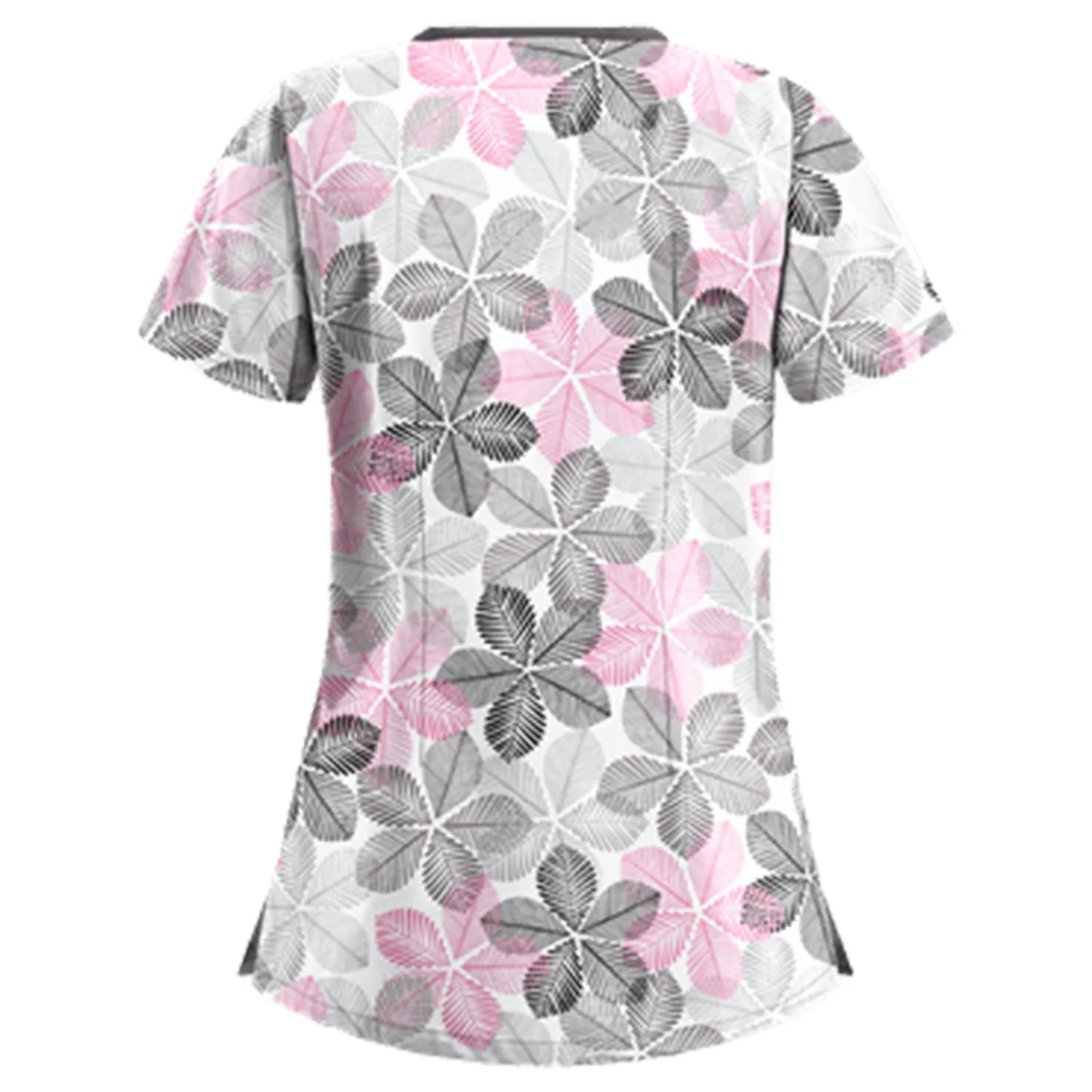 Women's Floral Print Scrub Top