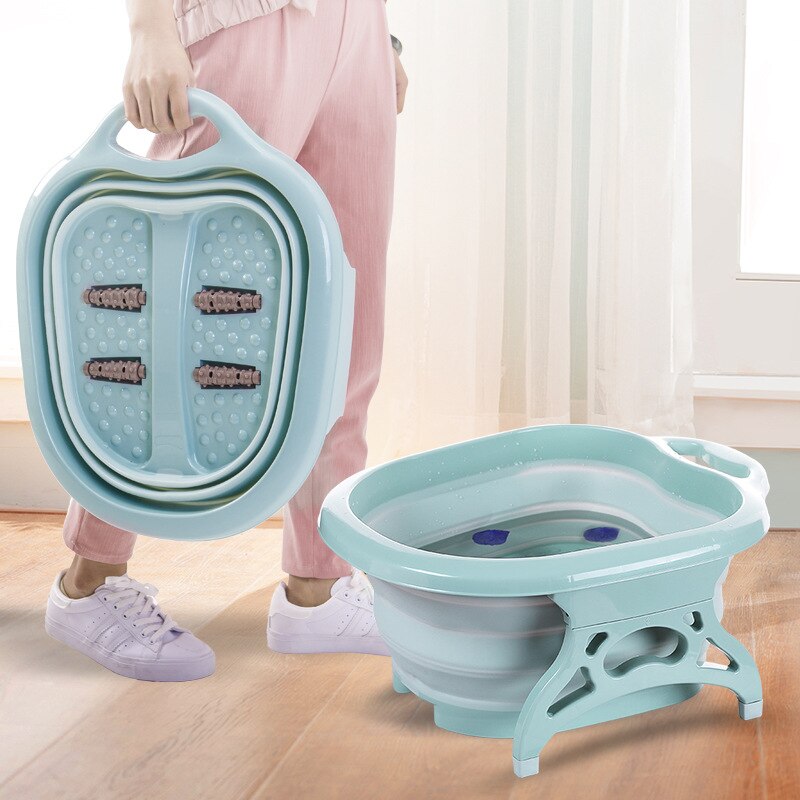 Portable Foldable Massage Foot Basin