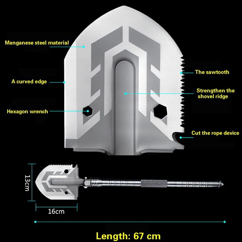 Multi-function Tactical Shovel