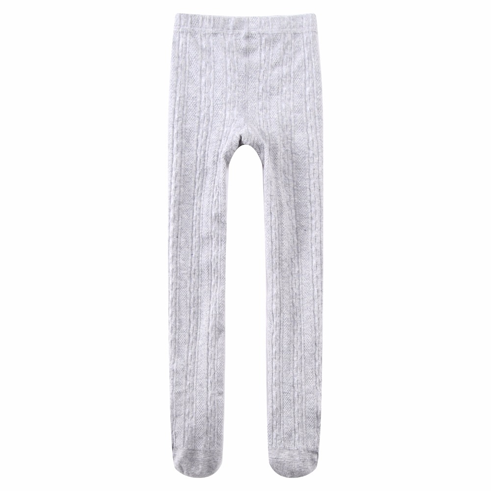 Girls Leggings with Cotton Knit